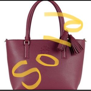 Tory Burch Imperial Garnet Thea Small Leather Tote ♦️ This item is sold ♦️